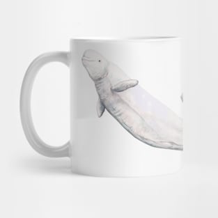 Beluga and baby beluga Mug